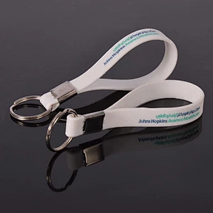 Custom personalized silicone hand band wristbands/silicone keychain bracelet