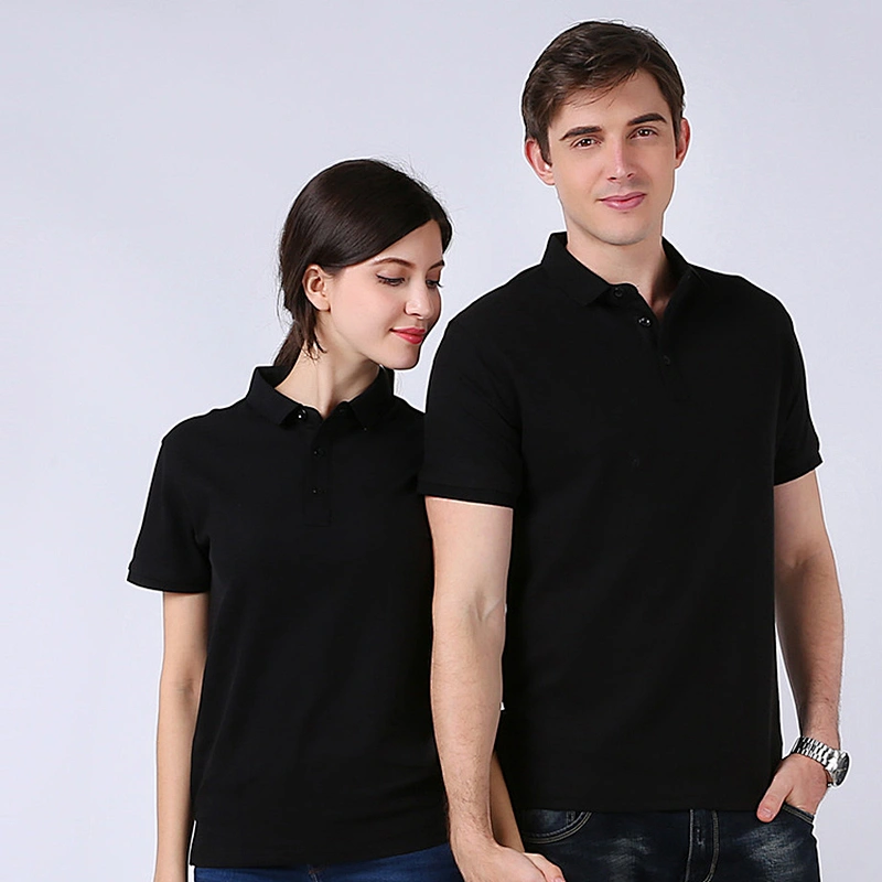 Custom Breathable Women/Men's Good Quality Fitting Short-Sleeve Polo T Shirts
