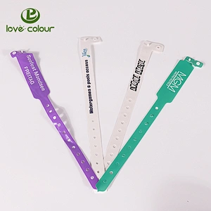 Eco-Friendly Waterproof Vinyl Material Wristband/Bracelets for Events