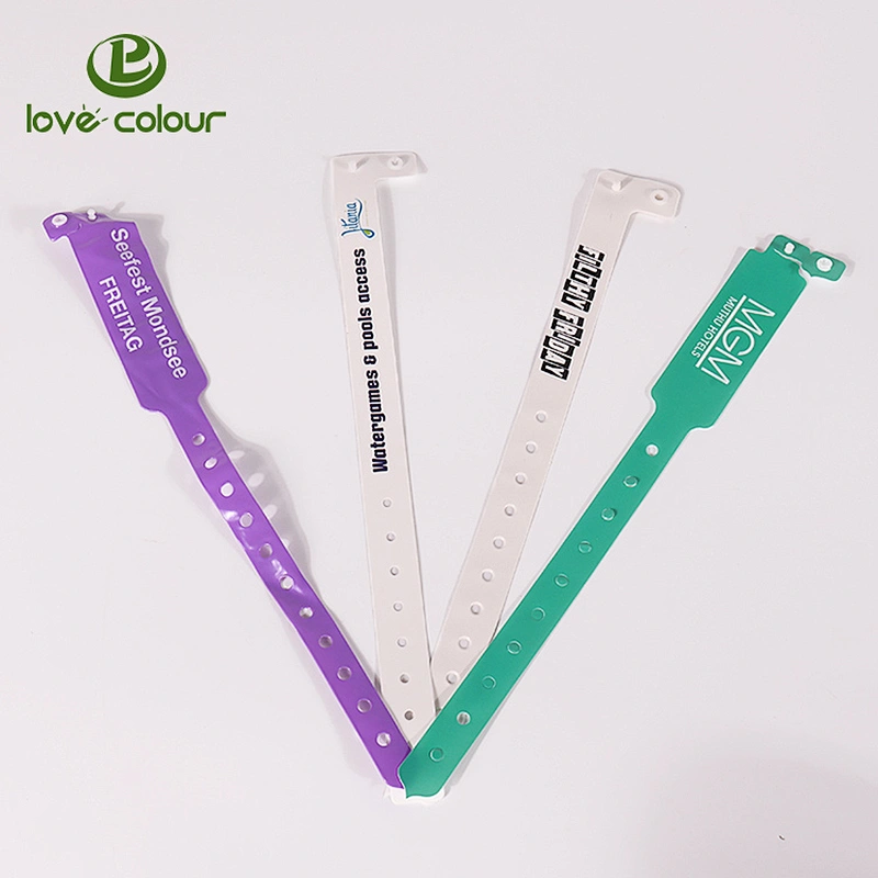 Eco-Friendly Waterproof Vinyl Material Wristband/Bracelets for Events