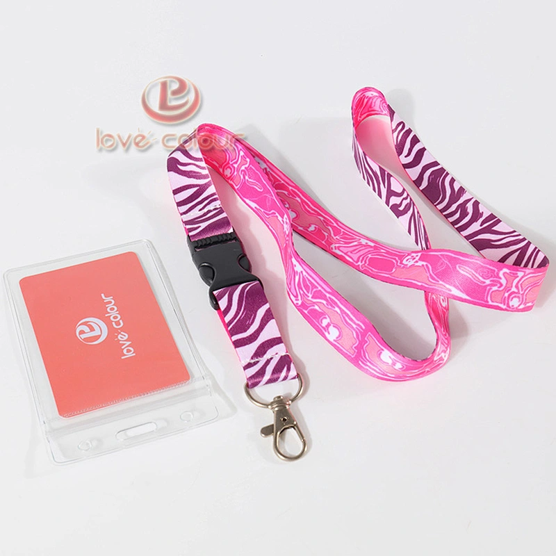 Custom Logo Safety Polyester Printing Neck Lanyard and Card Holder