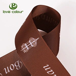 Custom 20mm/25mm/38mm/50mm polyester grosgrain printing webbing