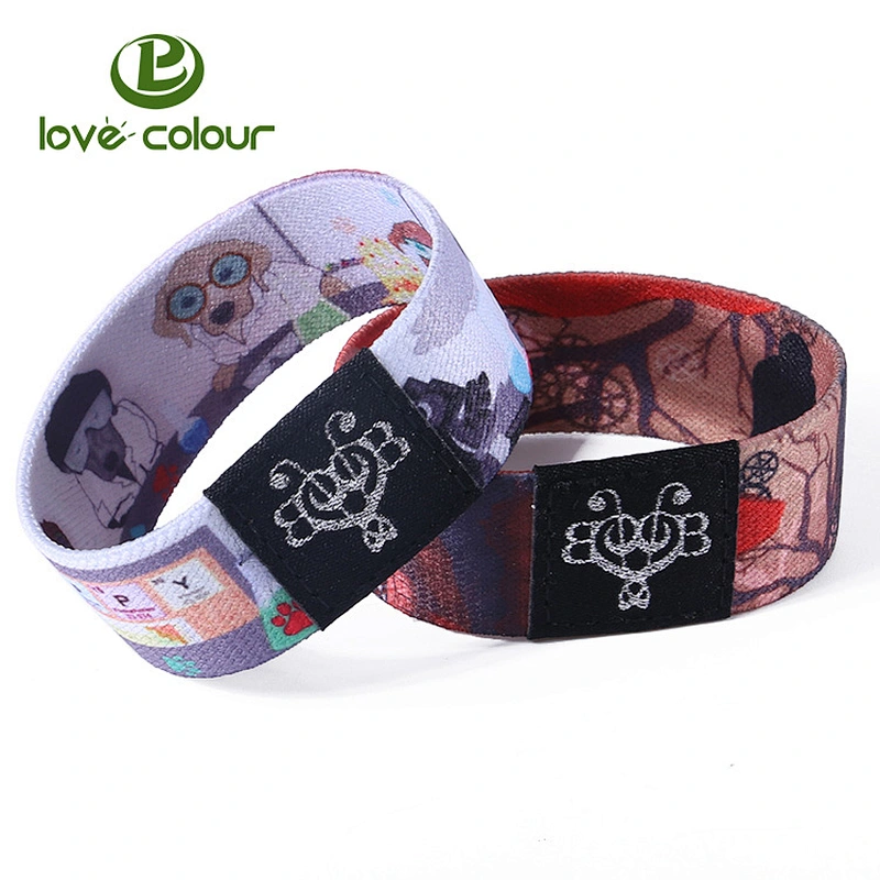 Custom Size Polyester Kid Elastic Bracelet for Game