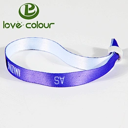 Custom polyester festival printed wristband glow in the dark for event