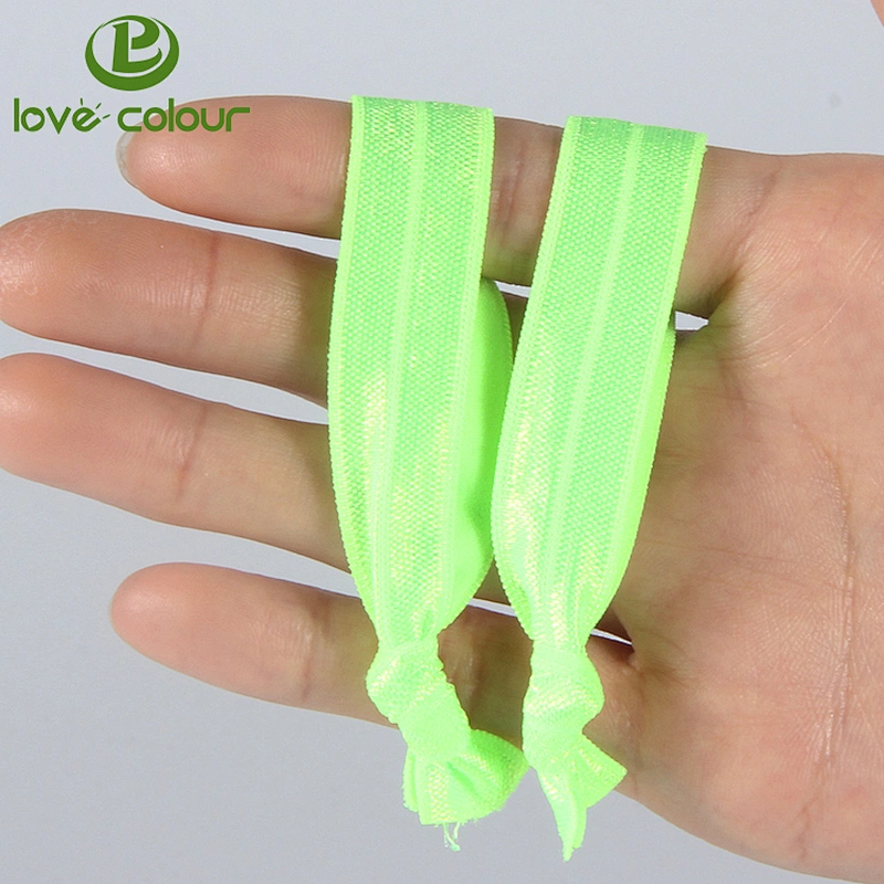 Wholesale Different Color Ribbon Knot Hair Tie Elastic Band