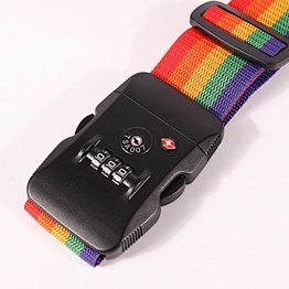 Custom printing polyester travel luggage belt straps