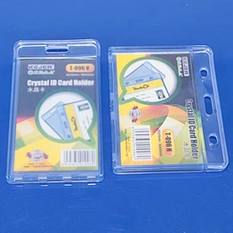 Hot sale retractable waterproof rigid id card holder/wholesale oyster card holder