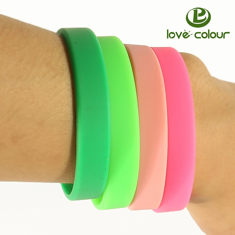 Factory direct supply cheap sell custom Thin blank Silicone Bracelet