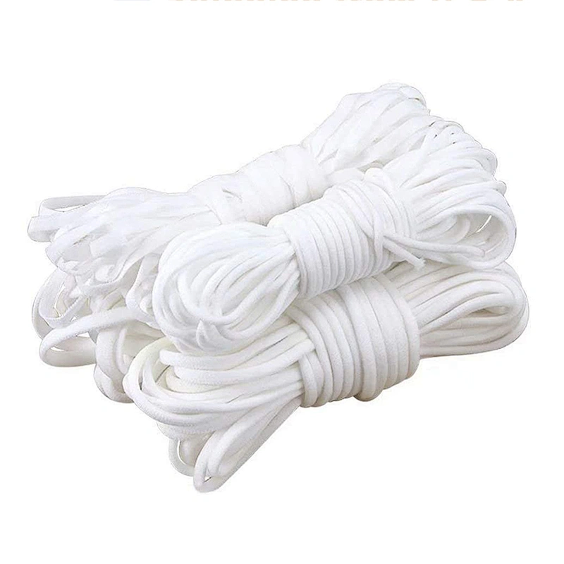 Factory supply white elastic cord for earloop elastic rope band disposable