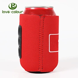 Eco-friendly customized wedding favors neoprene can cooler cover with magnet