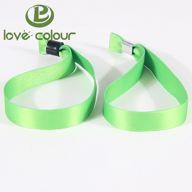 Factory customized event polyester wristbands cloth bracelet from Guangzhou