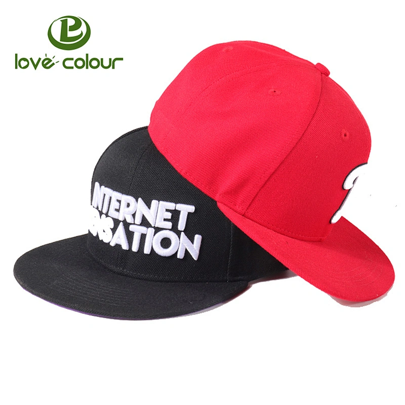 Customized Good Quality Baseball Caps Logo Embroidery Snapback Cap Cotton DJ Hip Hop Hats