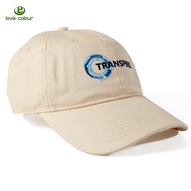Cheap custom 100% polyester embroidery baseball cap with metal buckle