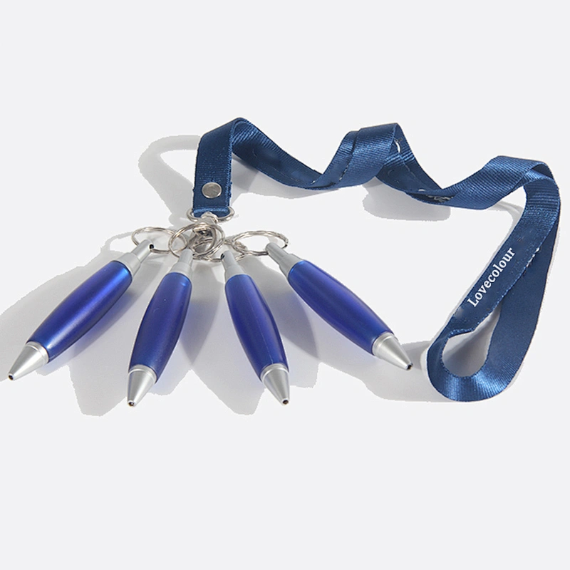 Personalized custom polyester neck nurse lanyard with pen