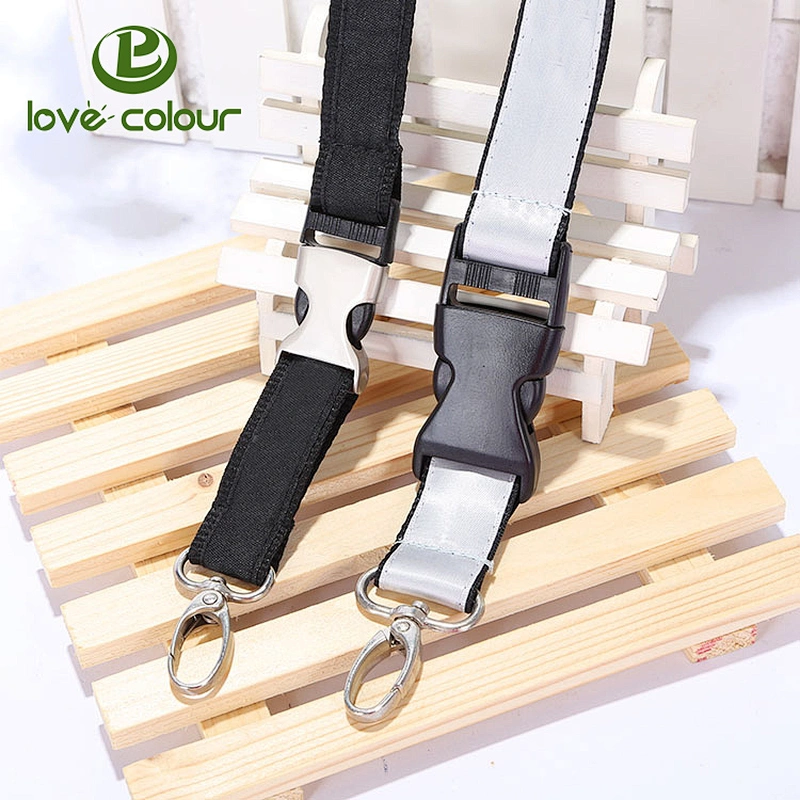 High quality custom polyester woven keychain lanyard with free sample