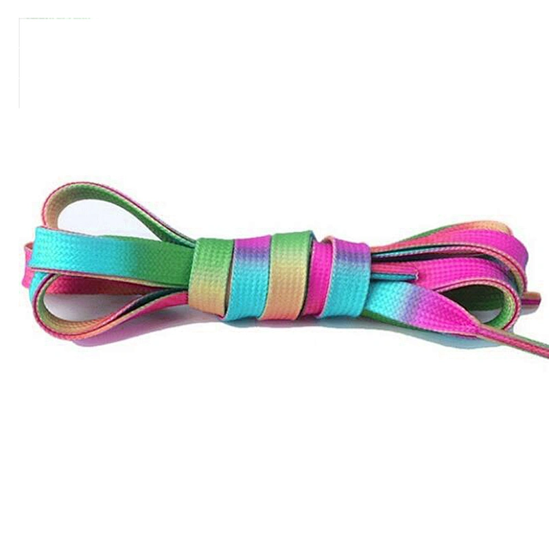 Custom Printed Shoe Laces Flat Cotton polyester Sublimation Shoelaces