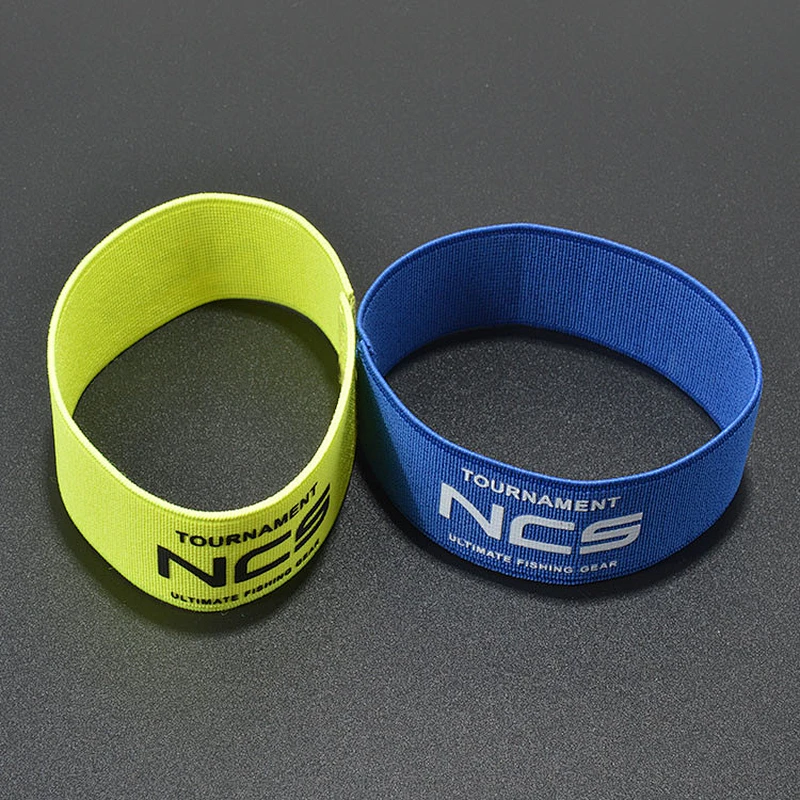 Polyester custom logo printed elastic fancy wrist band