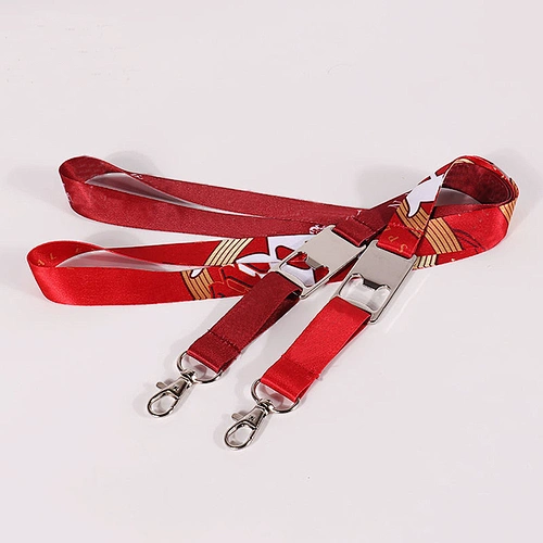 New arrivals factory custom advertising red lanyard with bottle opener