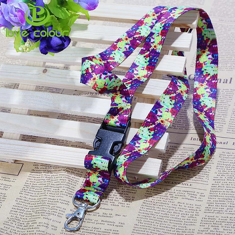 Promotional items ID card holder polyester keychain strap custom lanyard