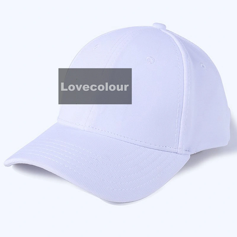 Custom Unisex Sport Cotton White Baseball Caps
