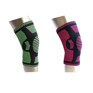 Knitted Elastic Fitness Knee Support Sports Running Knee Brace Compression Knee Sleeve for Sport Gym