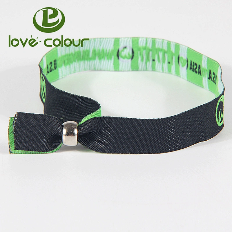 Custom polyester jacquard personalized wristband cheap woven bracelets