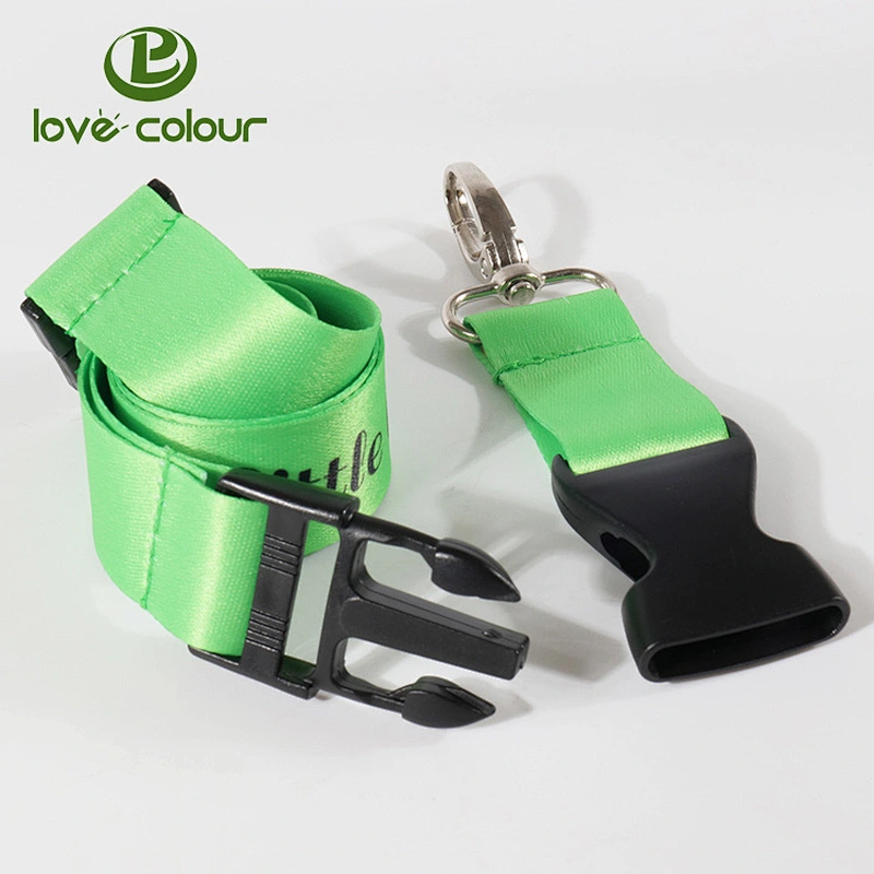 Cheap custom various style key chain breakaway lanyards with buckle