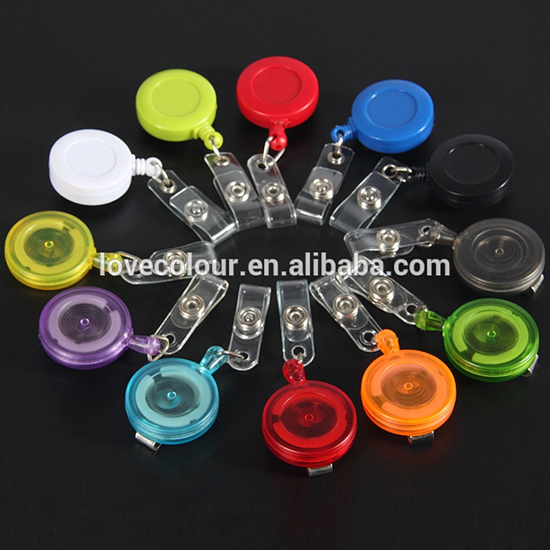 Custom Translucent Plastic ID Badge Reel
