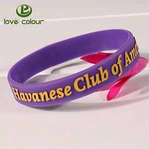Custom Fashion Different Sizes Green Color Silicone Bracelets