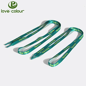 Printing Letter Polyester Material Custom Printed Fashion Sports Shoelaces