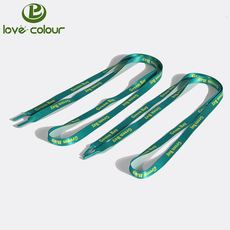 Printing Letter Polyester Material Custom Printed Fashion Sports Shoelaces