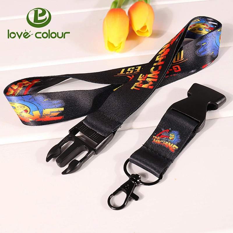 Most Popular Promotional Polyester ID Holder Solid Color Neck Strap