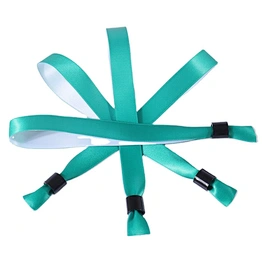 Promo Product Custom Ribbon Satin Wristband /Bracelet with Logo for Music Party