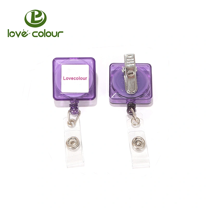 Custom id card working card badge holder cute retractable id badge holder