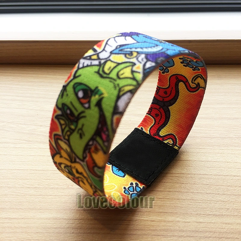 Cheap Custom Polyester Soft Elastic RFID Stretch Wristband