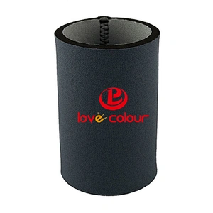 Custom foam neoprene thermal wedding can holder for beer