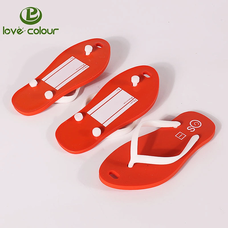 Travel Luggage Labels Bright Colorful Silicone ID Card Holder Tag for Suitcase