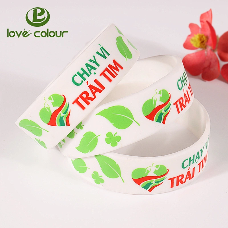 Custom tie dye silicone bracelet/personalized silicone friendship wristband