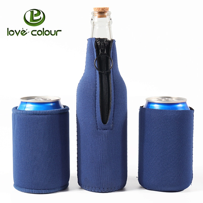 Custom neoprene printing beer bottle can cooler sleeve coolies for promotion