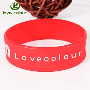 Silicone wristband customized with your logo and writings