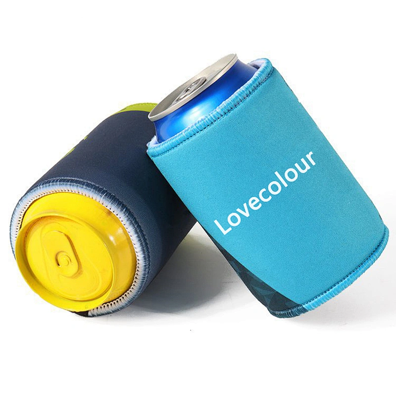 Custom Sublimation Printing Neoprene Stubby Coolers With Bottom