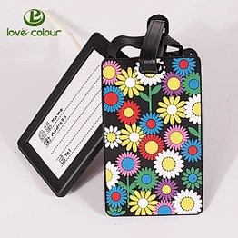 Custom PVC Luggage Tags Travel Suitcase Labels