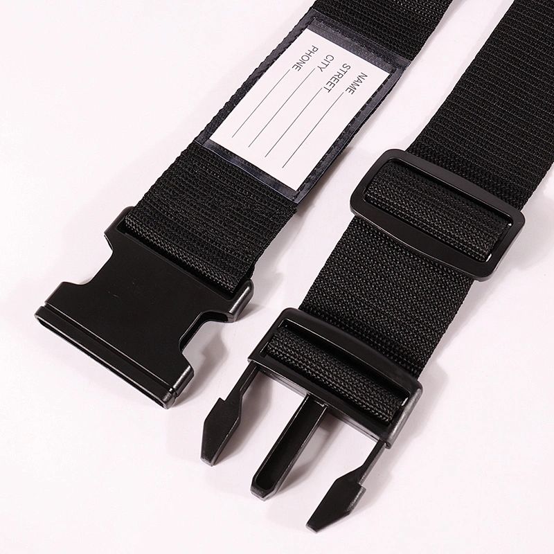 Polyester Black Color Travel Luggage Strap