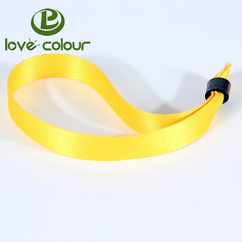 Factory customized event polyester wristbands cloth bracelet from Guangzhou