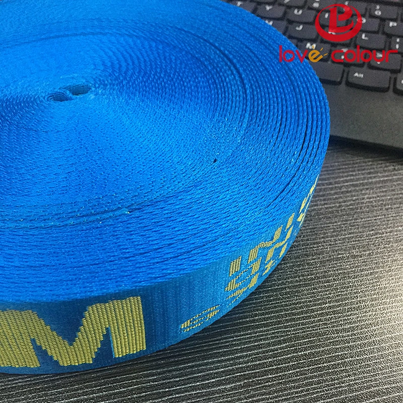 Custom heavy duty nylon webbing for car seat belts
