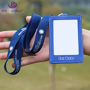 Custom Fashionable polyester identification cards holder lanyard tape