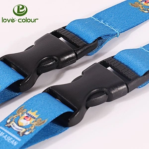 Different Size Wholesale Black Plastic Flat Side Release Buckle For Lanyard