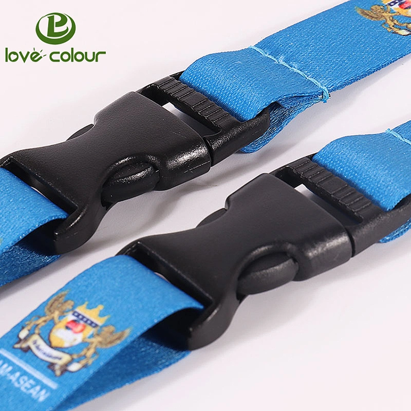 Different Size Wholesale Black Plastic Flat Side Release Buckle For Lanyard