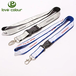 Custom Double Layer Polyester Satin Lanyard Strap