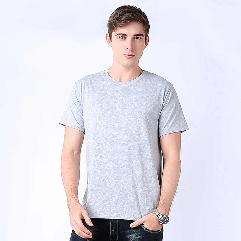 New Custom Basic Plain Crew Neck Short Sleeve T-Shirts for Men